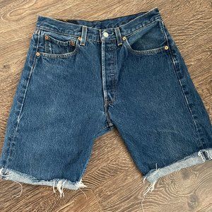 Vintage Levis 501 Button Fly High Waisted Shorts